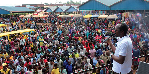 Crowd at a Umurage  event in Rwanda